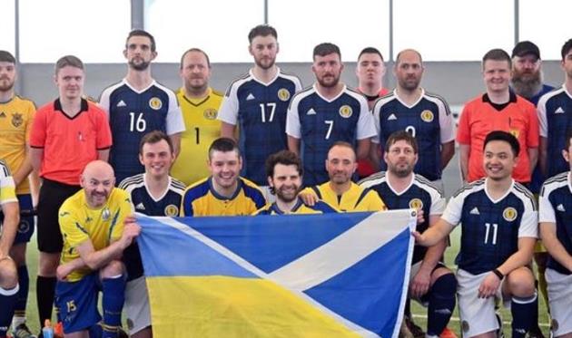 Шотландські вболівальники підтримали Україну, фото УАФ