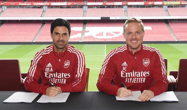 Мікель Артета та Йонас Ейдевалл, ФК Арсенал