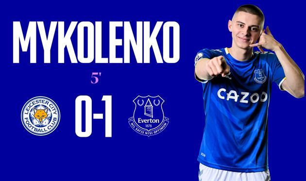 Миколенко відзначився дебютним голом за Евертон
