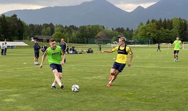 Циганков та Мудрик, фото прес-служби УАФ