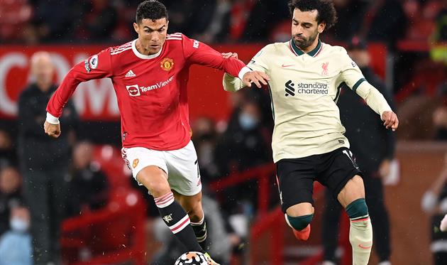 кріштіану роналду та мохамед салах, getty images