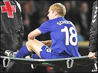 Скоулз покидает поле