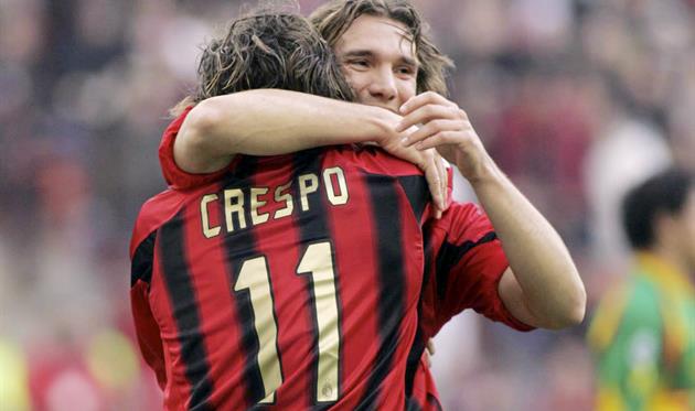 андрій шевченко та ернан креспо, getty images