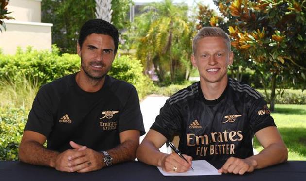 Мікель Артета та Олександр Зінченко, arsenal.com