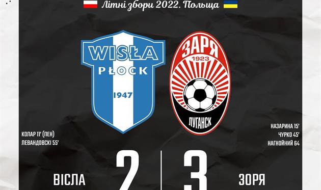 Вісла Плоцьк — Зоря, facebook.com/FCZoryaLuhansk