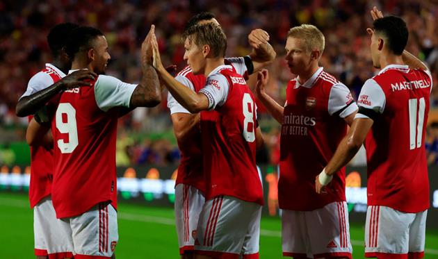 Радощі гравців Арсеналу, getty images