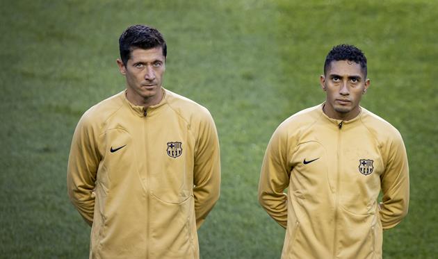 левандовські та рафінья, getty images