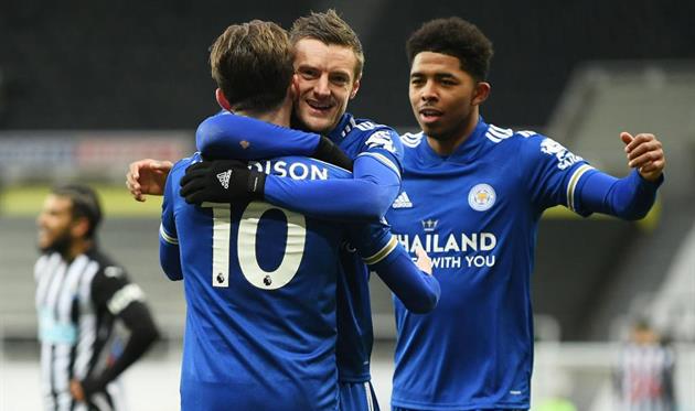 Джеймс Меддісон, Джеймі Варді, Веслі Фофана, getty images