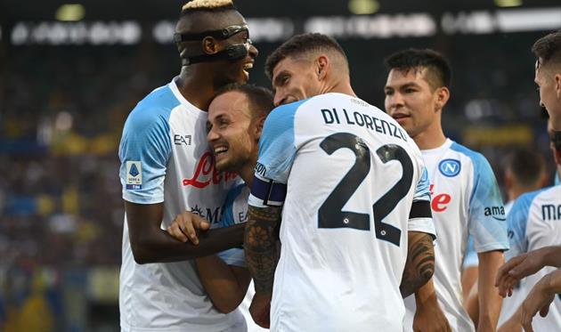 Наполі святкує гол, Getty Images