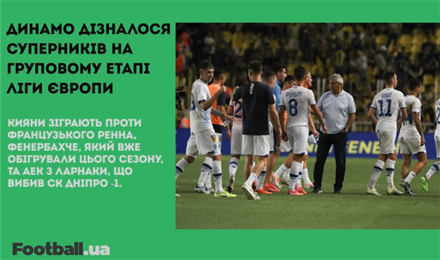 Суперники Динамо та СК Дніпро-1 у єврокубках, гучний трансфер Ньюкасла: головне за 26 серпня