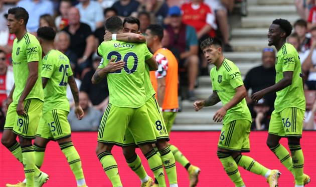 Гравці МЮ святкують гол, Getty Images