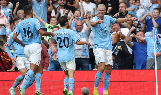 Гравці Ман Сіті святкують гол, Getty Images