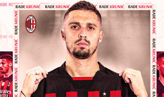 Раде Круніч, офіційний сайт Мілана
