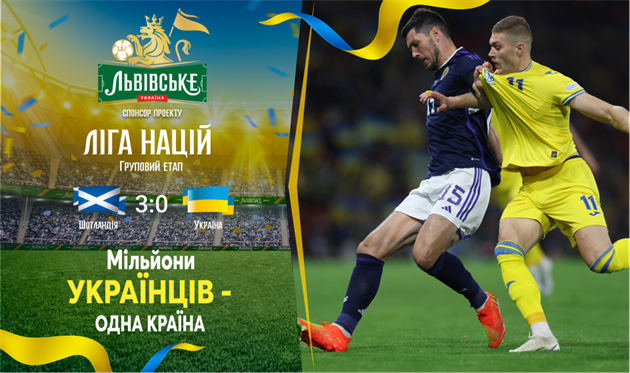 Збірна України не витримала тиску з боку Шотландії
