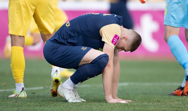 Розпач Довбика після осічки / ФК Дніпро-1