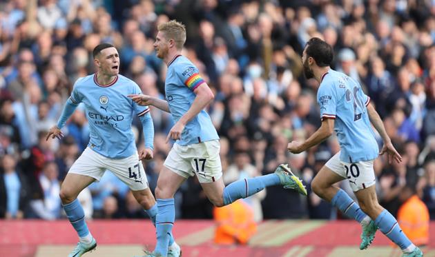 Фоден, де Брюйне і Бернарду Сілва, Getty Images