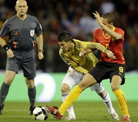 Вилья принес победу, фото AP