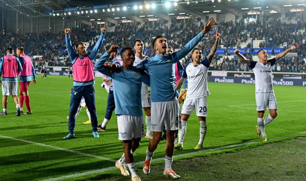 Радість гравців Лаціо після матчу, Getty Images