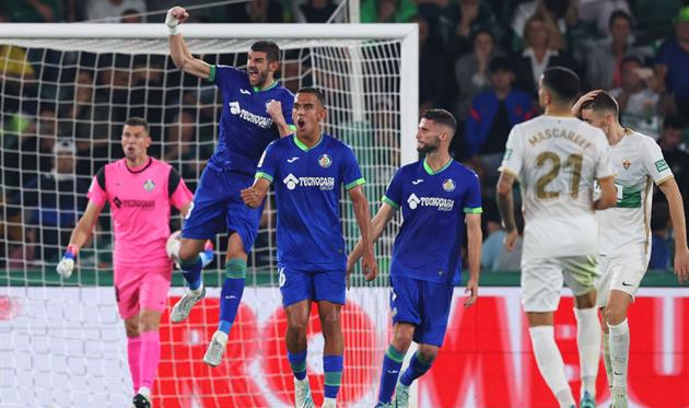 Радість гравців Хетафе і розпач гравців Ельче, Getty Images