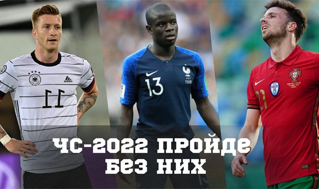 ТОП-10 футболістів, які пропустять чемпіонат світу-2022 через травму