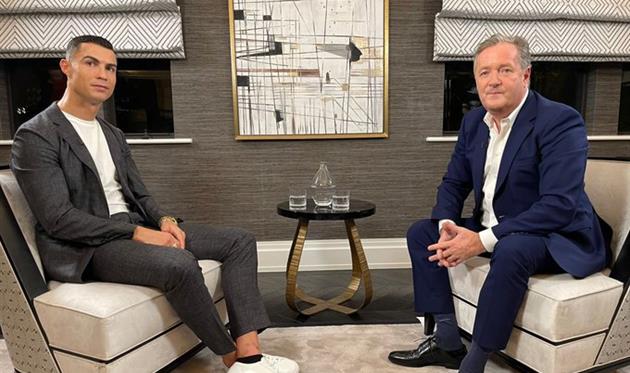 Кріштіану Роналду і Пірс Морган, getty images