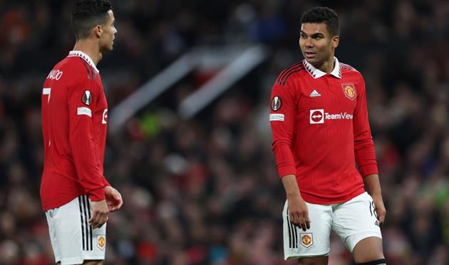 Кріштіану Роналду та Каземіро, getty images