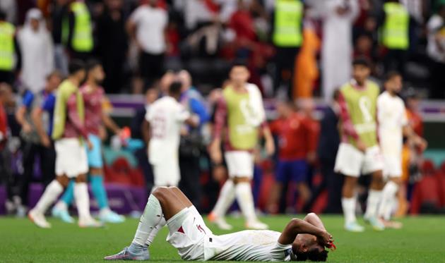 Гравець збірної Катару Ахмед, Getty Images