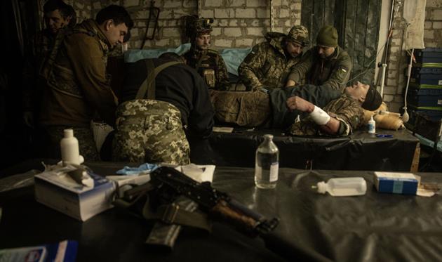 Фото з Бахмуту, де йдуть жорстокі бої, Getty Images