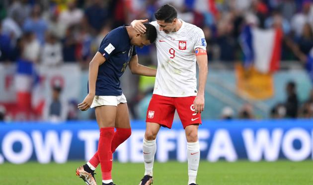 Кіліан Мбаппе та Роберт Левандовські, getty images