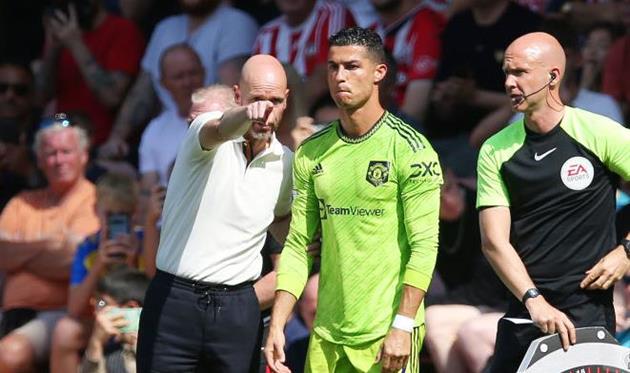 Тен Гаг та Кріштіану Роналду, getty images