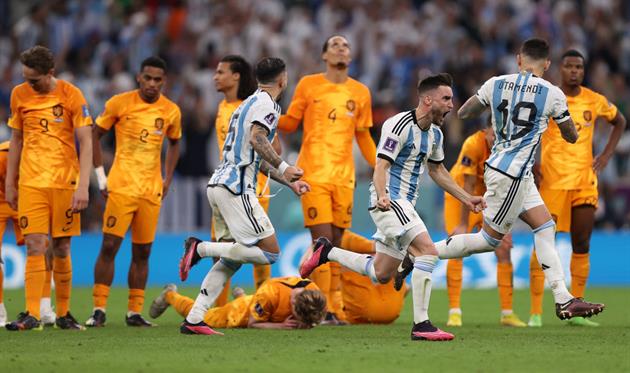 Радість аргентинців після переможного удару Лаутаро, Getty Images