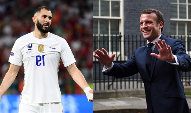 Бензема та Макрон, Getty Images, Football.ua