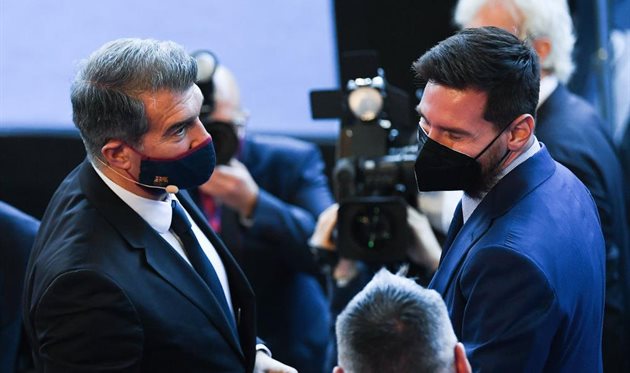 ЖОАН ЛАПОРТА (СЛІВА) І ЛІОНЕЛЬ МЕСІ, GETTY IMAGES