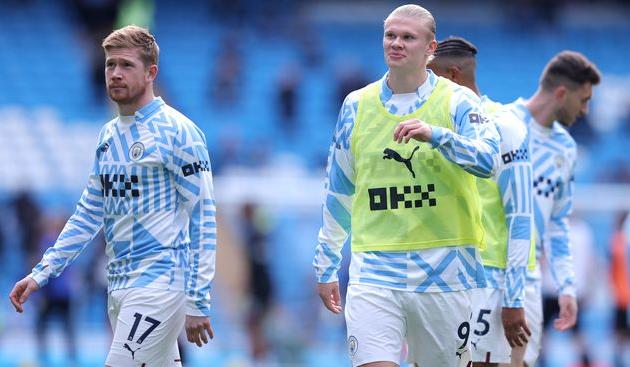 Кевін де Брюйне (ліворуч) та Ерлінг Голанд, Getty Images