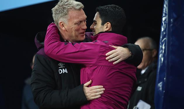 Девід Моєс та Мікель Артета, Getty Images