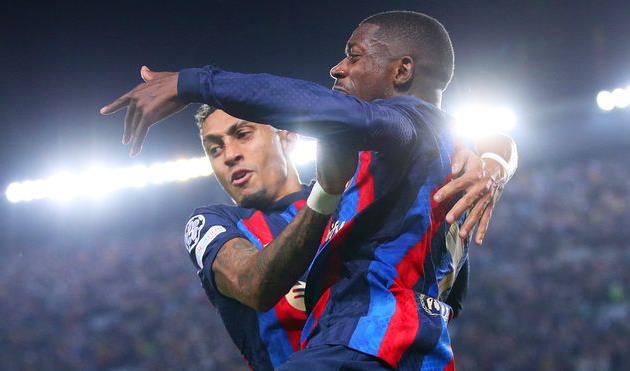 Рафінья Діас (ліворуч) та Усман Дембеле, Getty Images