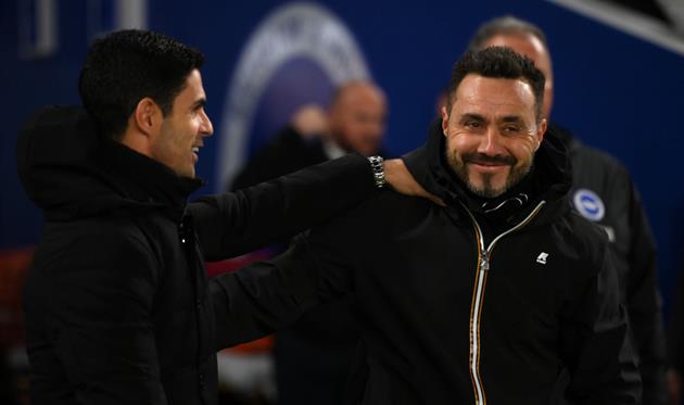 Мікель Артета та Роберто Де Дзербі, Getty Images