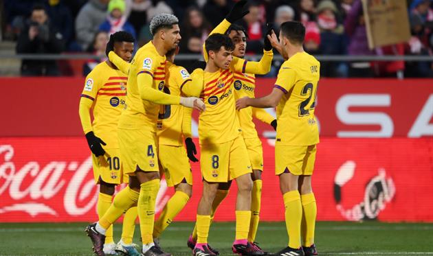 Радість гравців Барси після переможного голу, Getty Images