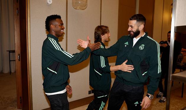 Вінісіус, Лука Модрич та Карім Бензема, офіційний сайт Реала