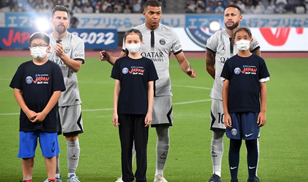 Ліонель Мессі, Кіліан Мбаппе та Неймар, Getty Images