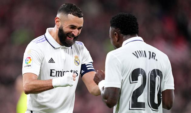 Карім Бензема та Вінісіус Жуніор, Getty Images