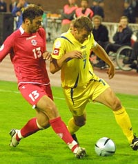 Лидер атак сборной Андрей Шевченко, football-online.com.ua