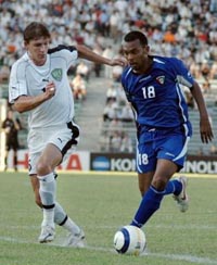 Максим Шацких в форме сборной, uzfootball.com