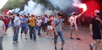 Киевские хулиганы погнали шотландцев