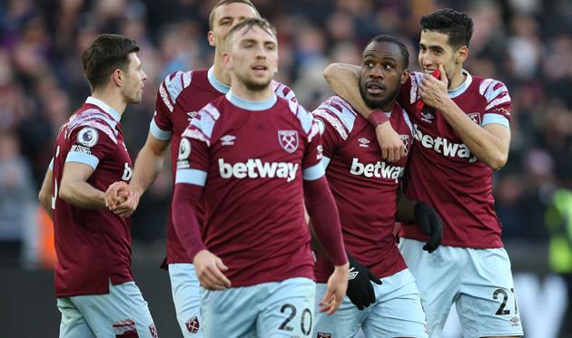 Радощі гравців Вест Гема, getty images