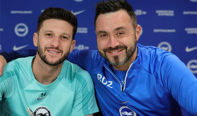 Адам Лаллана і Роберто Де Дзербі, офіційний сайт Брайтона