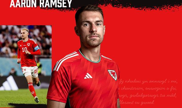Аарон Ремзі, фото: twitter.com/Cymru
