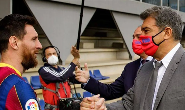 Ліонель Мессі та Жоан Лапорта, FC BARCELONA