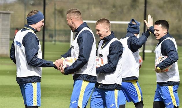 Гравці збірної, фото УАФ