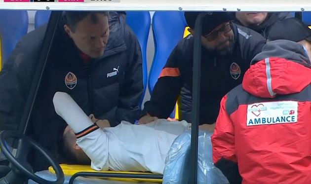 Травма Дмитра Криськіва, Скриншот: Setanta Sports